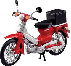 RED 1/32 スーパーカブコレクション Super Cub  スカイネット ミニチュア  ホンダ バイク模型 完成品