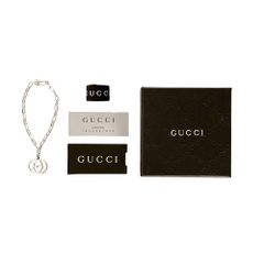 GUCCI インターロッキングG ダブルG チェーン ブレスレット リンクチェーン SV シルバー 925 イタリア製