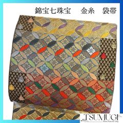 未着用 名古屋帯 籠目 ドット 市松模様 着物 121a o - メルカリ