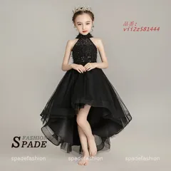 子供ドレス ロングドレス ピアノ 発表会 女の子 フォーマル 演奏会 結婚式 160 130 150 スパン入学式 ワンピース コンクール ジュニア 140 120  vii2z581444