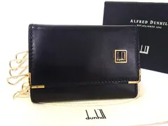 ■美品■ dunhill ダンヒル コンフィデンシャル レザー 6連 キーケース 鍵入れ メンズ ブラック系 DK3504