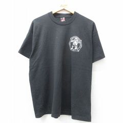XL/古着 フルーツオブザルーム 半袖 ビンテージ Tシャツ メンズ 90s MECFP レスキュー クルーネック 黒 ブラック 25jul07 中古