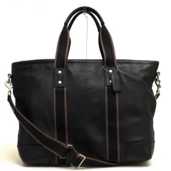 ✨極美品✨コーチ トートバッグ ヘリテージウェブ 2way レザー 大容量 黒 COACH コーチ トートバッグ 2way 肩がけ レザートート ブラック