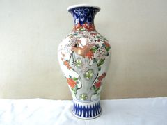 九谷焼 耳付き 花瓶 工芸品 骨董品 アンティーク - メルカリ