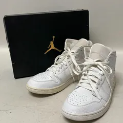 エアジョーダン1 mid トリプルホワイト27 ジョーダン1 mid ホワイト NIKE AIR JORDAN1 新品 トリプル