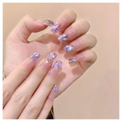 【特価セール】ファッション ラウンドチップ 付け爪 かわいい ネイル つけ爪 ネイルシール 人気 ベリーショート (MJ-346) 24枚入 3D爪 ネイルチップ ドミ屋