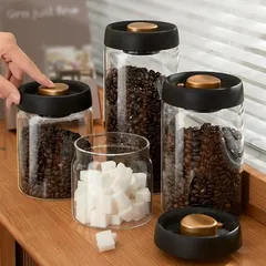 新品未使用真空保存容器 フードストッカー コーヒー豆 乾物 ペットフード 漬物 密封 ストッカー 食洗器 キッチン フードキーパー 食洗器対