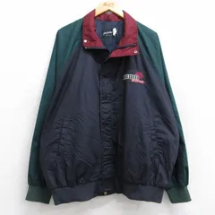 XL/古着 長袖 ナイロン ジャケット メンズ 90s CRAWFORD ラグラン マルチカラー 大きいサイズ 濃紺他 ネイビー spe 25oct03 中古 アウター 