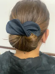 【18000個売れました！】 デフトバン お団子ヘアメーカー オフィスカジュアル 濃紺 丸型