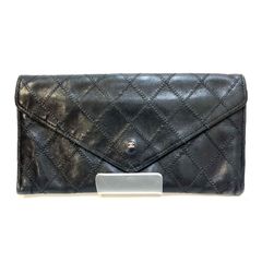 🔴最終値下げセール🔴店頭販売中＊CHANEL＊シャネル  ビコロー ギャランティカード有 ヴィンテージ マトラッセ ココマーク 長財布 黒 ＃