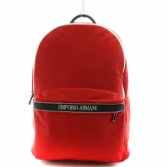 エンポリオアルマーニ EMPORIO ARMANI リュックサック デイバッグ ロゴ ナイロン 赤 レッド 黒 ブラック Y4O260 /AN15のサムネイル