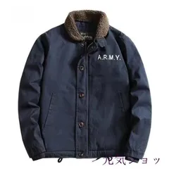 お洒落 ミリタリージャケット メンズ N-1 デッキジャケット ボアジャケット裏起毛ブルゾン ジャケット あったか 3色 M-4XLサイズ選択 1点