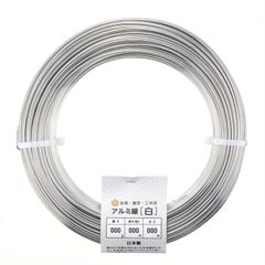 【迅速発送】ハナカツ アルミ線 白 1000g巻 6.0mm×12m