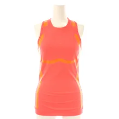 アディダス バイ ステラマッカートニー adidas by Stella McCartney タンクトップ ノースリーブ カットソー L ピンク オレンジ /CX ■OS