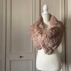 O ファー マフラー 大判 ストール 本革 スヌード 毛皮 ティペット お呼ばれ　デート　オフィスカジュアル　食事会　可愛い　お出かけ　上品
