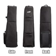Brand New PLAYEAGLE Wheeled Thick Type Golf Bag Travel Bag/Black (IF-GF0008) Golf Equipment Travel Cover 9.5-inch 47.5-inch Compatible Golf Bag Storage Nylon playeagle Caddy Bag