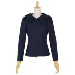 美品 ルネ Rene ジャケット ジップアップ ウール コットン アウター レデのサムネイル