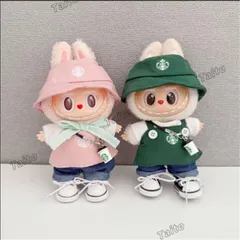 美品ラブブコスチュームLABUBU ラブブ　ぬい服　着せ替え服 6点 ラブブ服 LABUBU ぬいぐるみ着 ぬい服 ラブブ 着せ替え服 4点