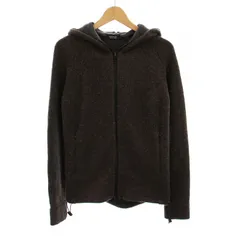 バーバリーブラックレーベル BURBERRY BLACK LABEL ニット パーカー ジップアップ 長袖 3 茶色 BMT42-309-58 /YM