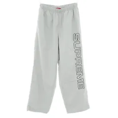 【中古】シュプリーム Supreme2024年秋冬 Spellout Embroidered Track Pant ナイロン トラックパンツ グレー【サイズS】【メンズ】