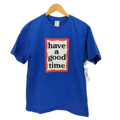 have a good time Tシャツ S ロゴ　青　ハブアグッドタイム 最終価格 Have a good time 青ロゴ 半袖Tシャツ｜Yahoo!フリマ