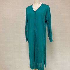 新品タグ付き　Samansa Mos2 blue（サマンサモスモスブルー）UV加工　トッパーカーディガン　グリーン　Fサイズ