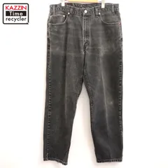 00s USA製 Levi's 550 ブラック デニムパンツ メンズ 表記W36 L30サイズ