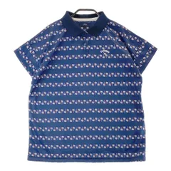 サイズ：LL CALLAWAY キャロウェイ  半袖ポロシャツ 総柄 ネイビー系 [240101276594]# ゴルフウェア レディース ストスト