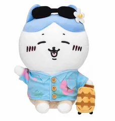 【未使用・4点セット】ちいかわ 旅行いきたいぬいぐるみS ハチワレ スマホに貼れるサイズのステッカー 休 ハチワレ なになに？ 葉っぱをくりぬいたやつ