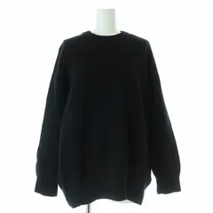 B&Y ユナイテッドアローズ BEAUTY&YOUTH ビューティー&ユース ウールカシミヤアクアクルーネックワイドニット セーター 長袖 M 黒 ブラック /AT ■OS