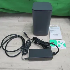 [送料無料] 美品☆NTT docomo ドコモ home 5G ホーム ルーター HR01 IMEI 判定○ Wi-Fi WIFI ダークグレー☆