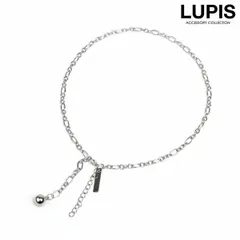 ネックレス レディース メタル チェーン カジュアル クール メタルボール プレート シルバー こなれ感 ルピス LUPIS v2667のサムネイル