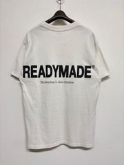 READY MADE レディメイド スマイル 白 ホワイト 半袖 Tシャツ トップス メンズ レディース Lサイズ 中古