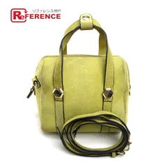 Hashibami muse ハシバミ ミューズ ハンドバッグ 斜め掛け ポシェット スエード ライムグリーン系