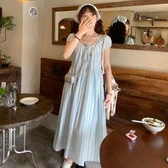 【ウエストシェイプデザイン】スタイルアップ エレガントドレス レディース 体型カバー 美姿勢 シルエット強調 結婚式 パーティー フォーマル おしゃれ 大人可愛い 光沢素材 伸縮性 ノースリーブ ミディ丈 ブラック ネイビー ワインレッ