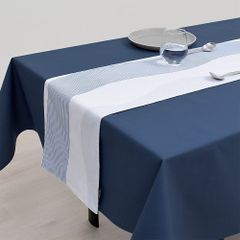 【迅速発送】スタイルデコール(STYLE Decor) テーブルランナー・テーブルセンター (30cm×130cm) 綿100% リバーシブルタイプ ウォーターフロー W2600110
