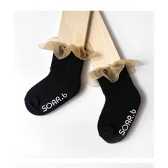 ☆ ブラック ☆ 16-18cm ☆ ゆいアンクルソックス 靴下 キッズ 女の子 ショート クルーソックス 66032301 ソックス ゆいアンクルソックス フォーマル 入園式 卒園式 入学式 卒業式 可愛い オシャレ かわいい おしゃれ レッグウェア