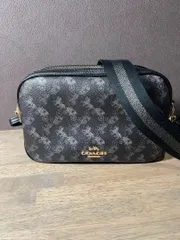 ほぼ未使用 COACH ショルダーバッグ/PVC/GRY/総柄/91109-MM輸入