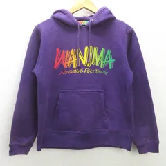 H■ワニマ/WANIMA プルオーバーパーカ スウェット バンド グッズ【S】紫/LADIES■90【中古】