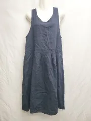 ◇ ⊂ SM2 サマンサ モスモス ノースリーブ 膝下丈 ワンピース サイズM ネイビー レディース P  【1409090027598】