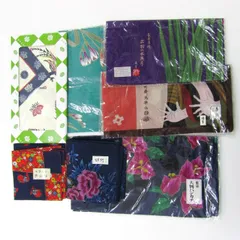 ハンカチ 7点セット 未使用 和柄 藍染 和小物 まとめて 大量 レディース