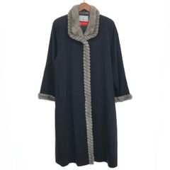 madamecinq マダムサンク カシミヤコート コート サイズ:M  ブラック カシミヤ/ミンク レディース 　241014004314