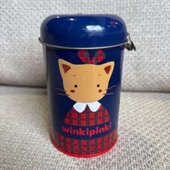 【SANRIO/サンリオ/貯金箱】winkipinki ウィンキピンキ　当時物　ネコ　猫　お金　小物　雑貨　趣味　キティちゃん　昭和レトロ　レア