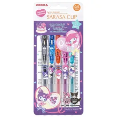 新品 ゼブラ ジェルボールペン サラサクリップ 0.5mm サンリオ マイメロディ＆クロミ 50周年記念 5色セット JJ15-MMKU-5C