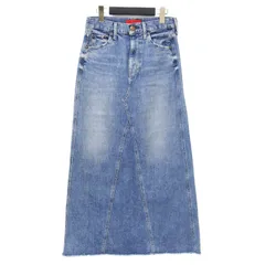 RED CARD レッドカード スカート ブルー サイズ:0(S) | ストレッチ カットオフ デニムスカート | Maddie | マキシ丈 ストレート 5ポケット スリット コットン | 日本製 | ボトムス【レディース】【中古】のサムネイル