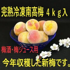 完熟冷凍南高梅　4ｋｇ入のサムネイル