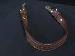 ■美品■ COACH コーチ レザー バッグ用 ショルダーストラップ ワンハンドル レディース メンズ ブラウン系 DJ5958