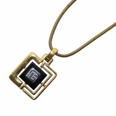 バルマン BALMAIN ネックレス チェーン ペンダント ロゴ スクエア ゴールドカラー /KW ■GY18のサムネイル