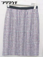 ◇ LAISSE PASSE レッセパッセ 膝丈 タイト スカート サイズ36 ホワイト系 マルチ レディース 【中古】 【1105180001607】