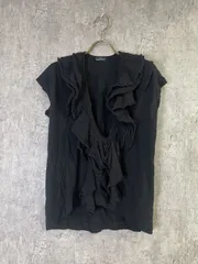 トリコ コムデギャルソン　シアー　ジョーゼット　ベスト　黒 トリコ コムデギャルソン シアー ジョーゼット ベスト 黒 tricot